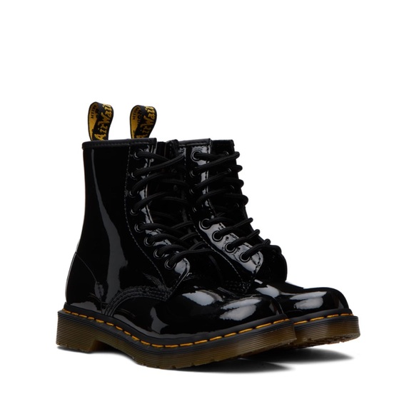 Patent leather Dr Marten airwave boots, barely worn - Picture 1 of 8